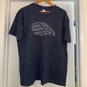 Wohven Graphic T Shirt Minimalist Print Heather Navy XL